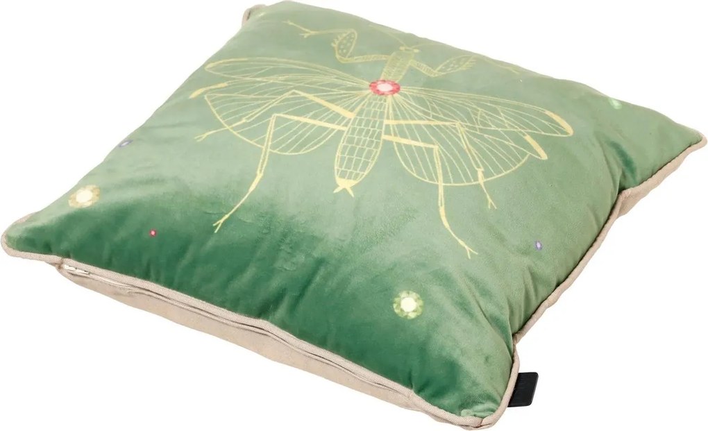 Dekoračný vankúšik INSECT 45x45 cm, zelený