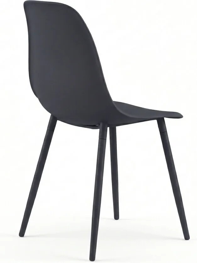 Jedálenská stolička OSAKA plastová, antracitová