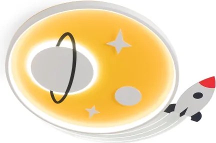 Brilagi -LED Detské stropné svietidlo STARSHIP LED/64W/230V 3000/4500K žltá