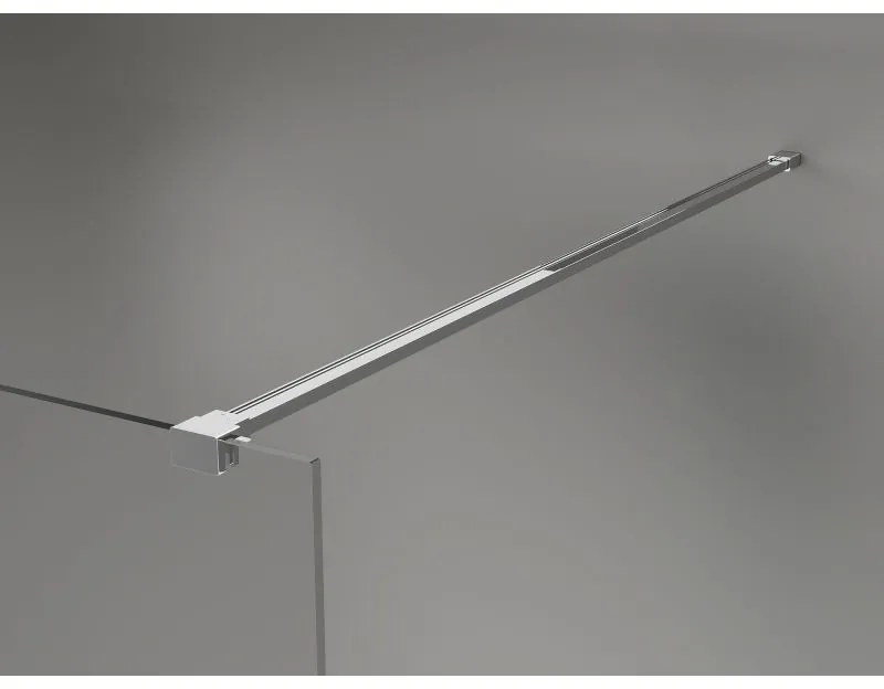 Mexen, Mexen Kioto-X sprchová stena 70 x 200 cm, grafit 10 mm, chróm - 800-070-101-01-40-X