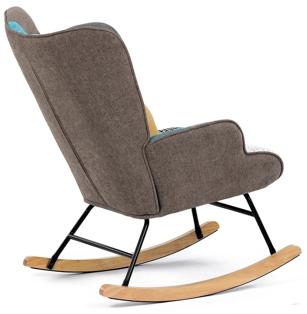 Hojdacie kreslo PW2, patchwork