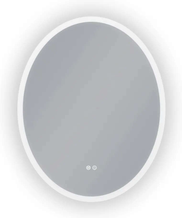 Erga Paola, oválne LED zrkadlo 80x100cm, 2645 lm, 3 farby svetla, predné a zadné osvetlenie, ERG-V01-302-1080-00