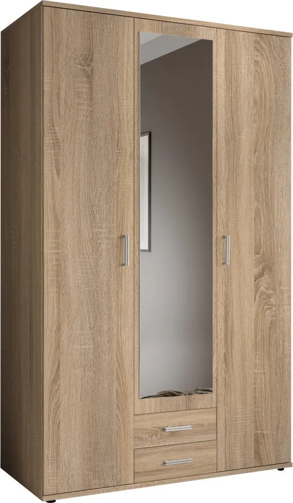 Šatníková skriňa Karl, dub sonoma