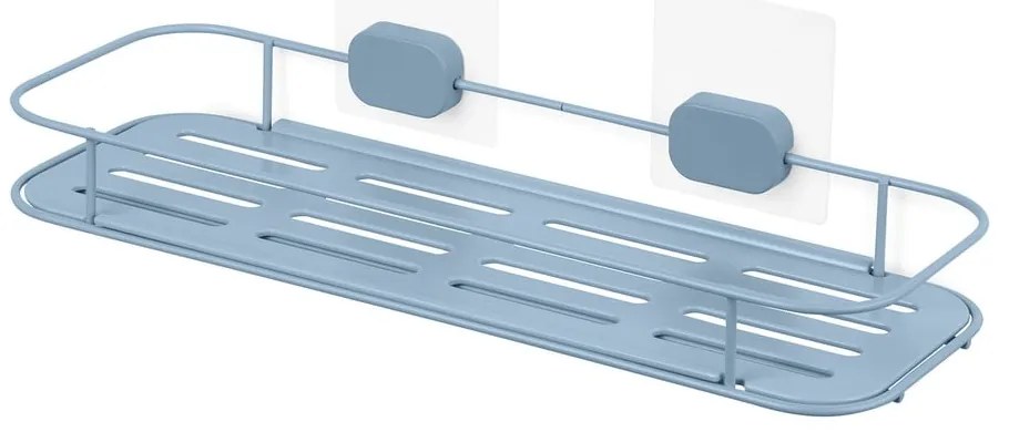 Svetlomodrá samodržiaca kovová kúpeľňová polička Grena – Compactor