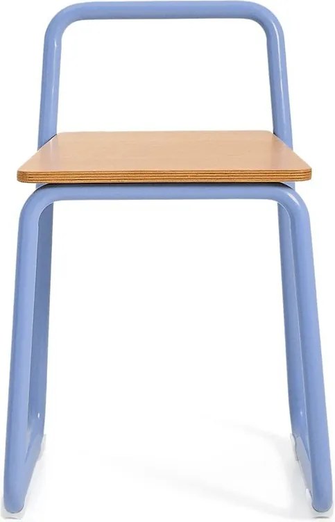 Modrá kovová detská stolička Tinn – Kave Home