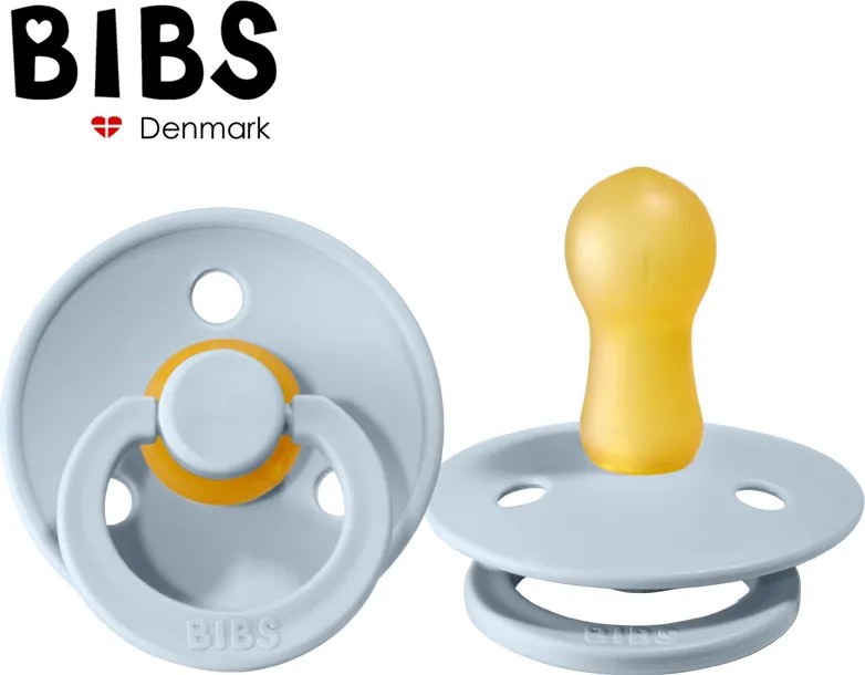 BIBS Cumlík Baby Blue M – prírodný kaučuk pre bábätká (6–12 mes.)