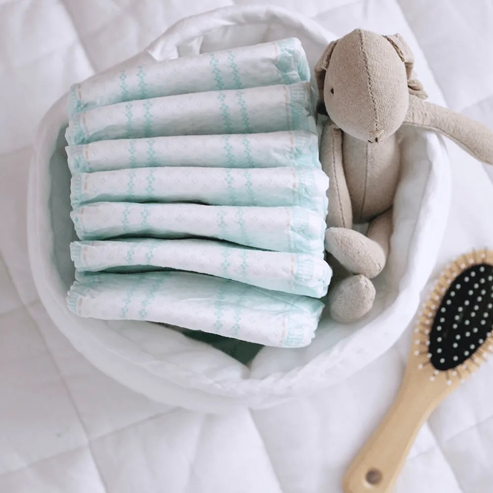 Ľanový prešívaný košík biely o 20 cm