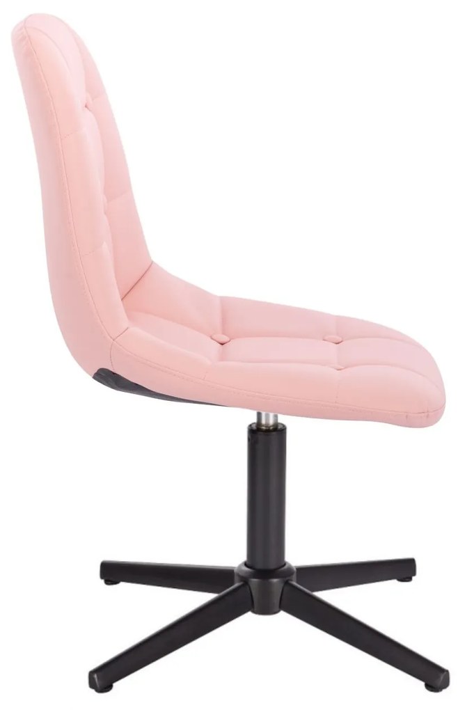 LuxuryForm DESIGN Stolička SAMSON na čiernom kríži - ružová