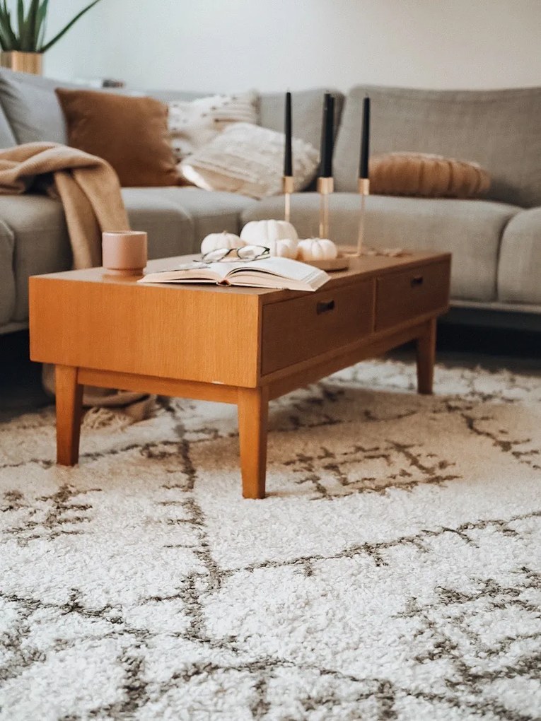 Koberec BERBER FEZ GO535, krémovo -hnedý, strapce, Shaggy