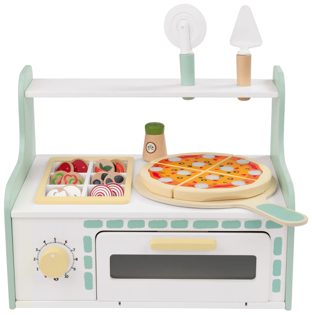 lupilu®  Drevený zmrzlinársky vozík/Pec na pizzu (pizzeria)  (100394095)