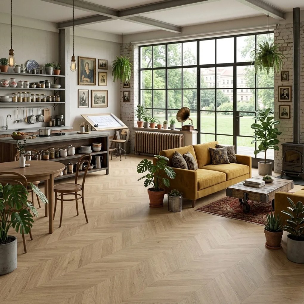 Gerflor, PVC podlaha - lino AladinTex Ultra 2346 Azay cream, na mieru, šíře 4m, hnedá, filc, chodba / predsieň