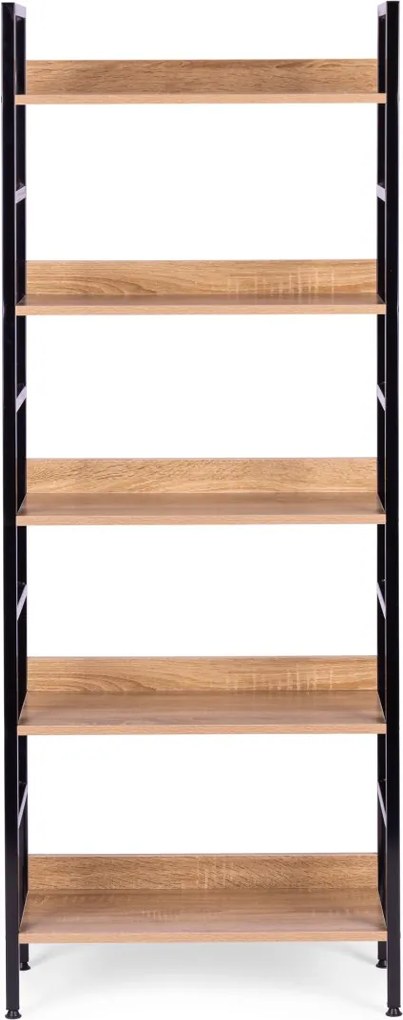 Regál Bounder 160 cm hnědý/černý