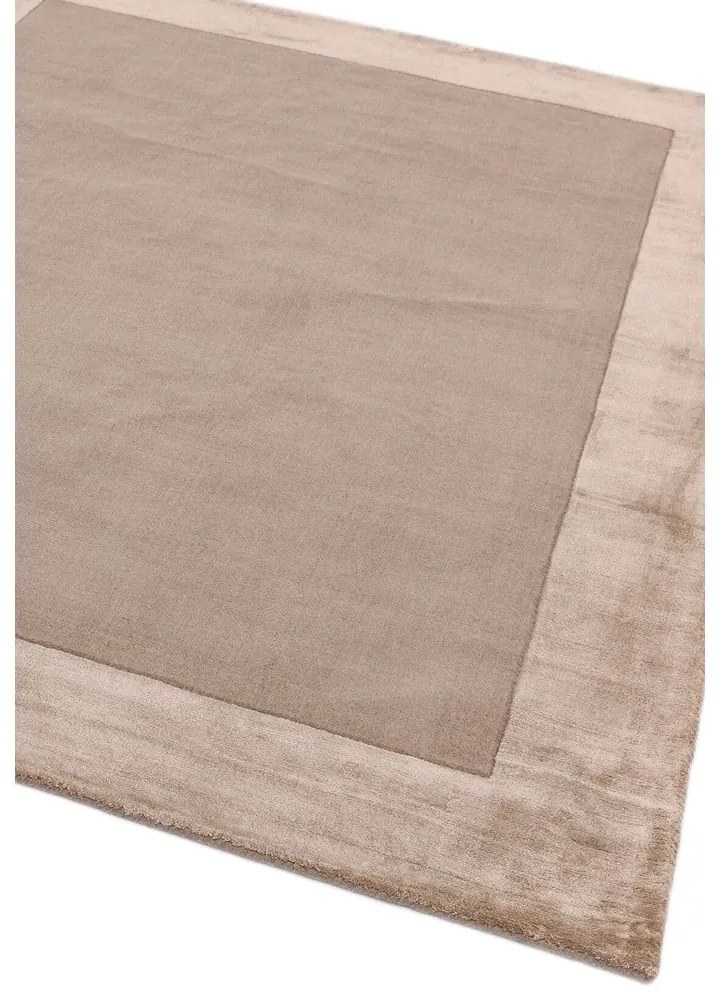 Svetlohnedý ručne tkaný koberec s prímesou vlny 80x150 cm Ascot – Asiatic Carpets