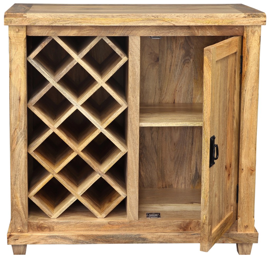 furniture-nabytek.cz - Barová skriňa 90x90x45 z masívu mango