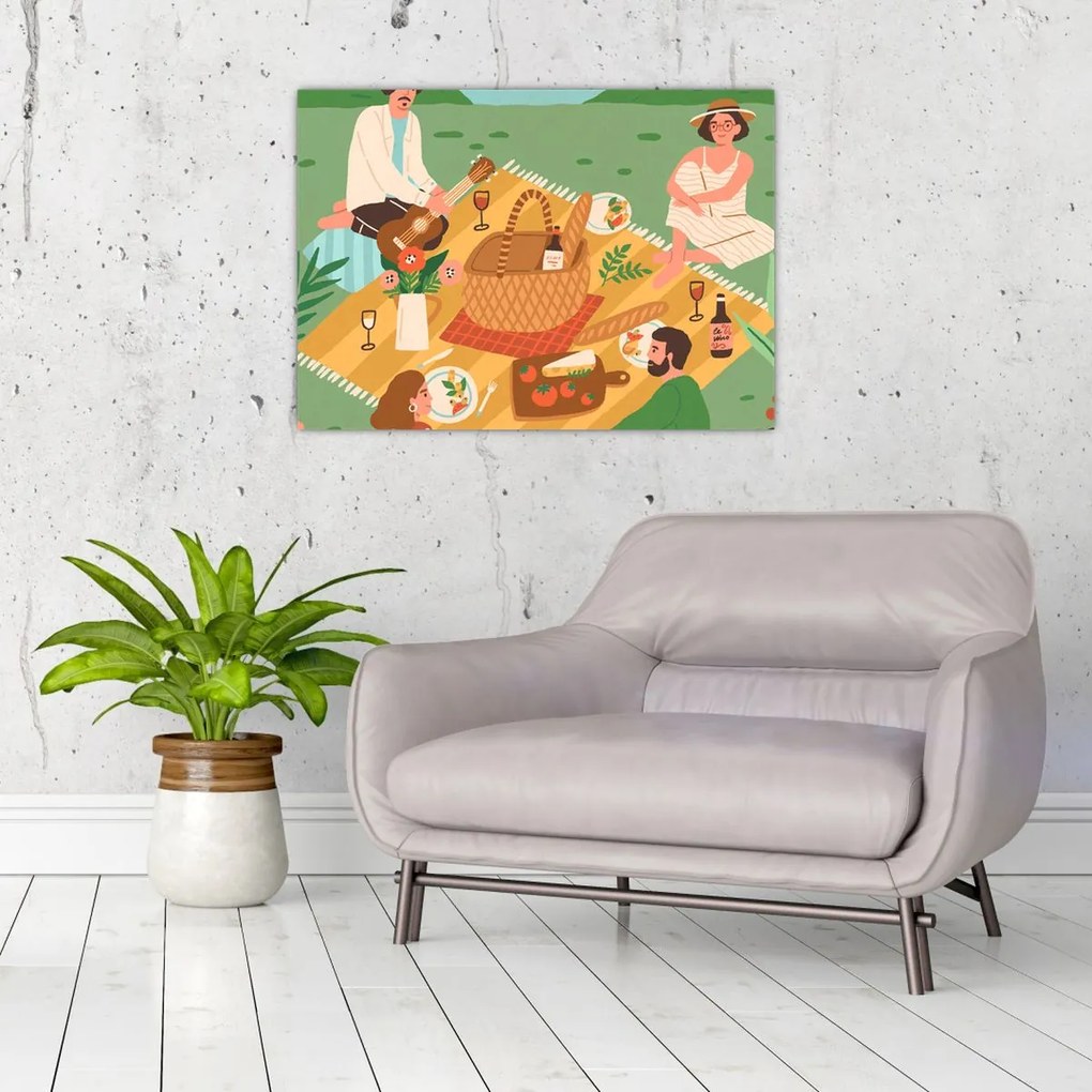 Sklenený obraz - Summer love (70x50 cm)