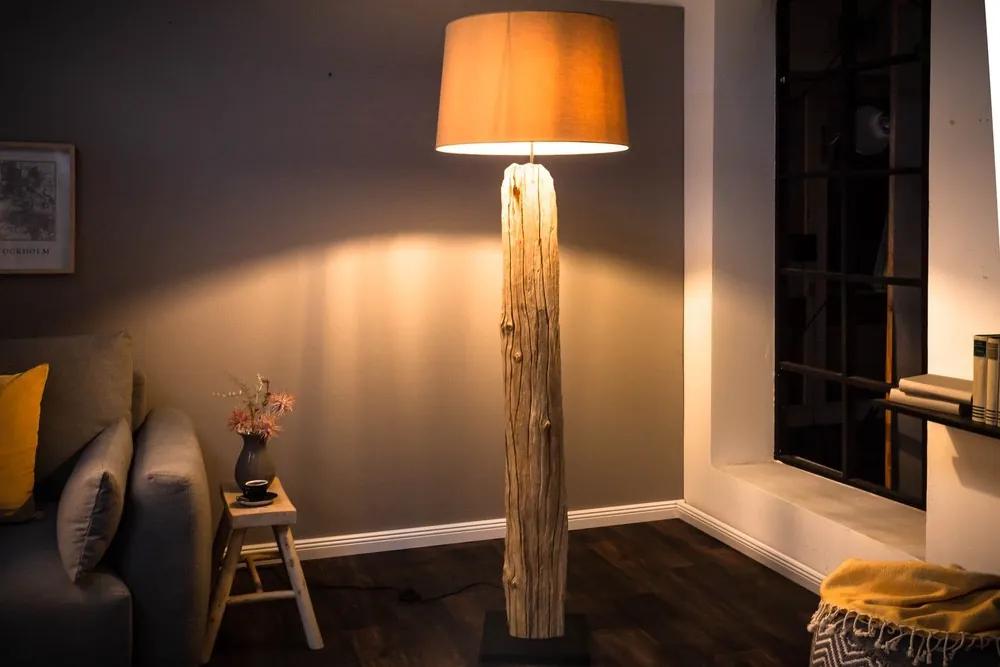 Luxusná stojanová lampa Stump béžová