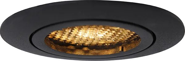 Inteligentné zapustené bodové svietidlo čierne vrátane WiFi GU10 nastaviteľné - Ude Honey