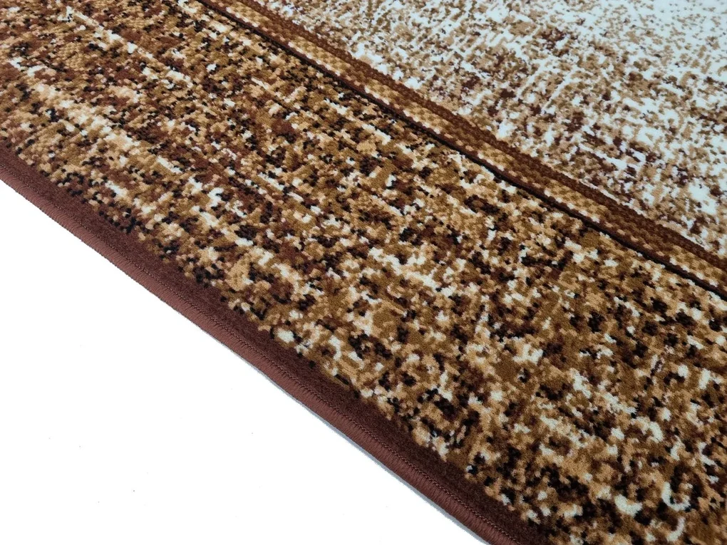 Klasický kusový koberec 150x300 cm LUKEN - hnedý