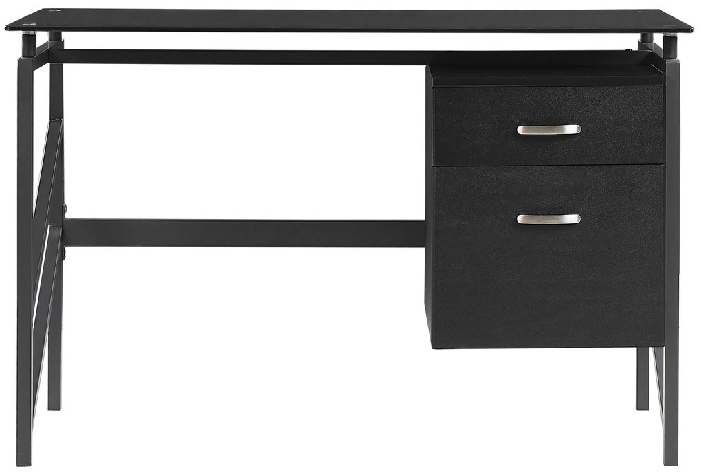 Písací stôl 117 x 57 cm čierny MORITON Beliani