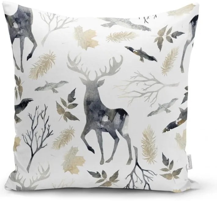 Súprava 4 vianočných obliečok na vankúš a behúň na stôl Minimalist Cushion Covers Holiday Season