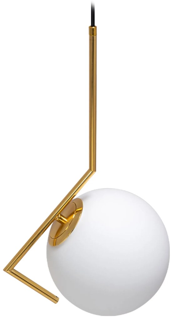Toolight, Závesné stropné svietidlo 1xE27 APP429-1CP, zlatá-biela, OSW-00901