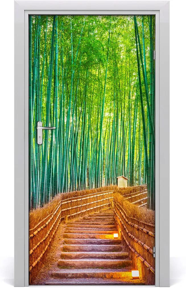 Fototapeta samolepiace na dvere  bambusový les