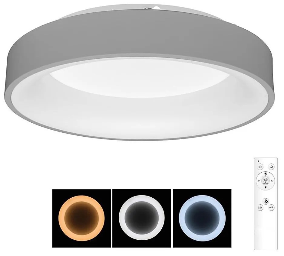 Brilagi - LED Stmievateľné stropné svietidlo LED/40W/230V 3000-6500K šedá + DO