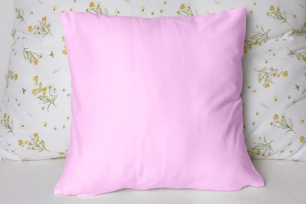 Polášek Jednofarebná obliečka na vankúš Jersey - Stredne šedá | 40 x 60 cm