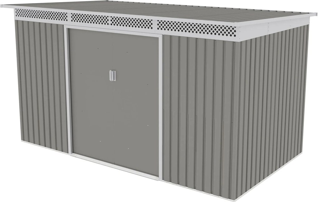 Záhradný domček G21 GRAH 700 - 340 x 206 cm, metalický šedý