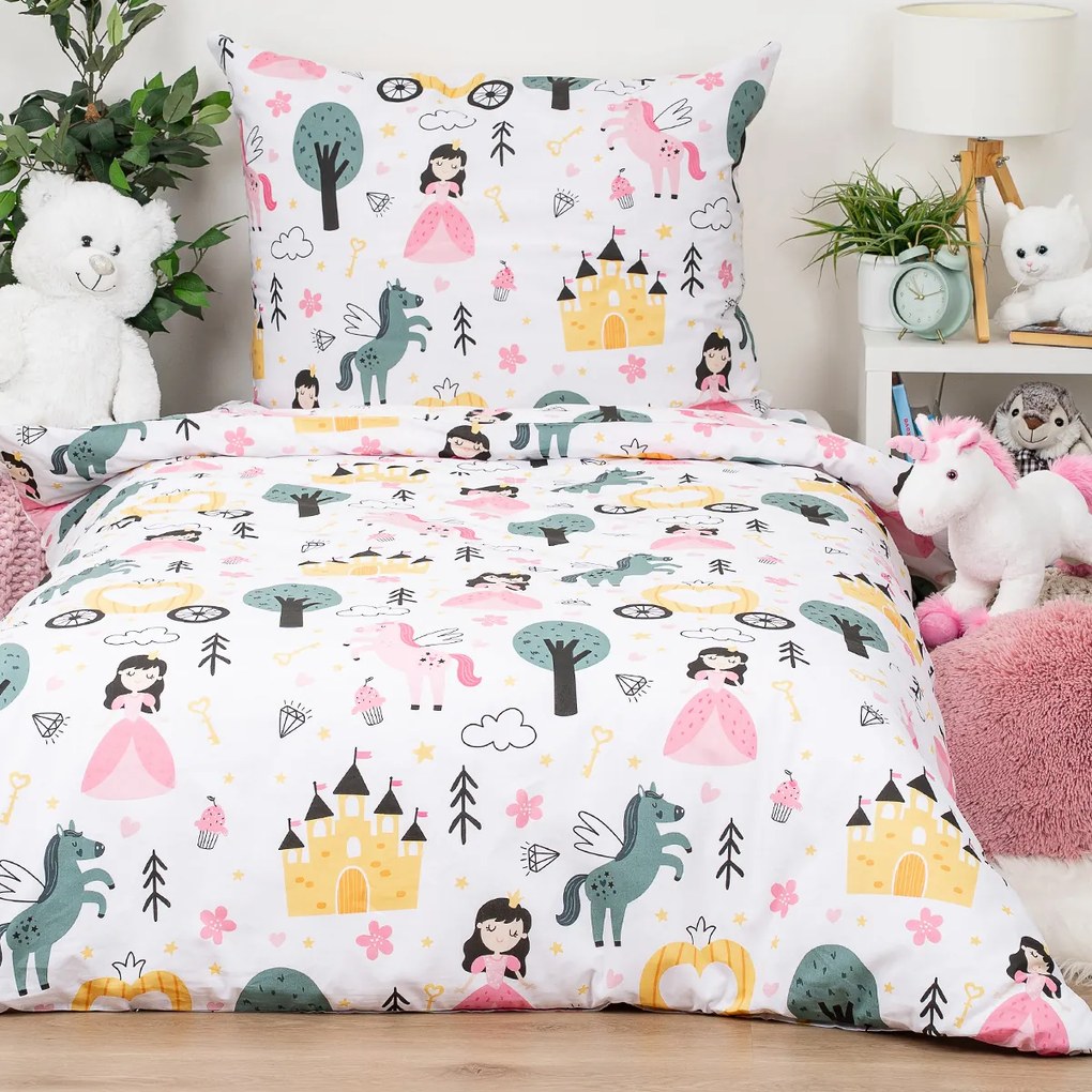 4Home Detské bavlnené obliečky Fairytale Dream, 140 x 200 cm, 70 x 90 cm