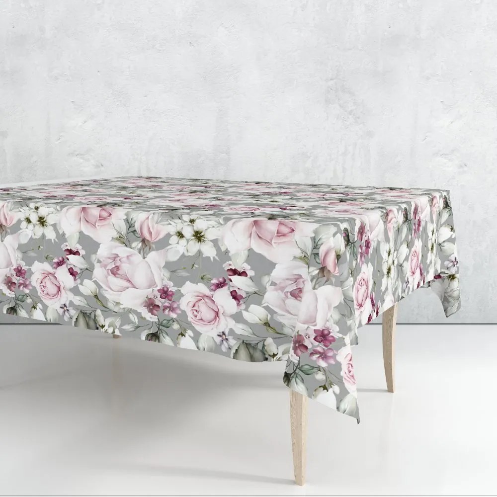 Krásny obrus s potlačou pivónií Šírka: 80 cm | Dĺžka: 80 cm