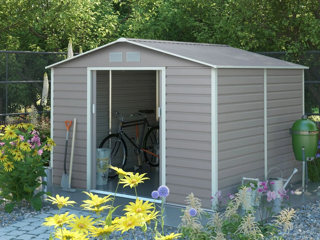 Záhradný domček G21 GAH 706 - 277 x 255 cm, šedý