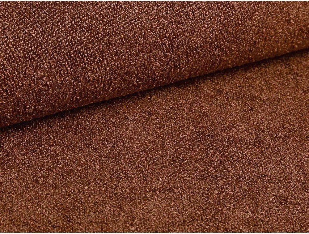 Čalúnená dvojlôžková posteľ s úložným priestorom s roštom 180x200 cm v tehlovej farbe Eric – Micadoni