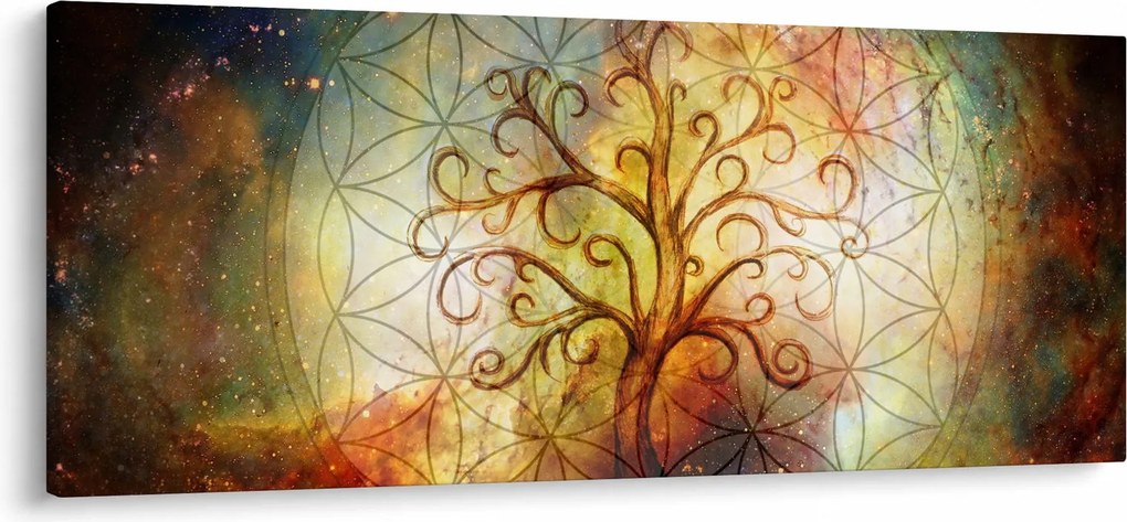 Abstraktný obraz stromu (120x50 cm)