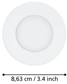 Eglo 31741 - SADA 3xLED Stmievateľné svietidlo FUEVA-Z 1xLED/2,8W/230V IP44 biela