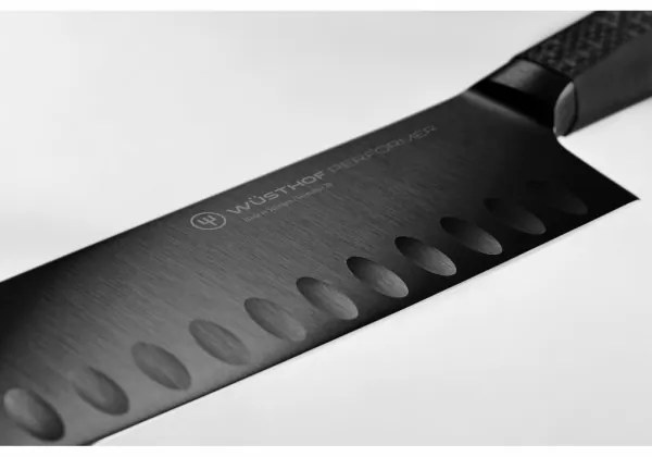 Wüsthof - Kuchynský nôž santoku PERFORMER 17 cm čierna