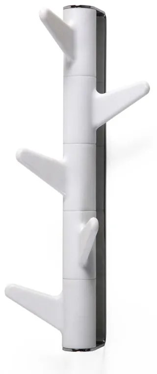 Vešiak na stenu Oka, 5 háčikov / biely