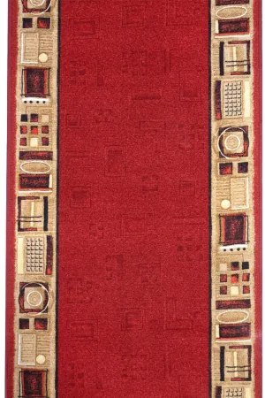 Koberce Breno Behúň JENA 10, šíře role 100 cm, červená, viacfarebná