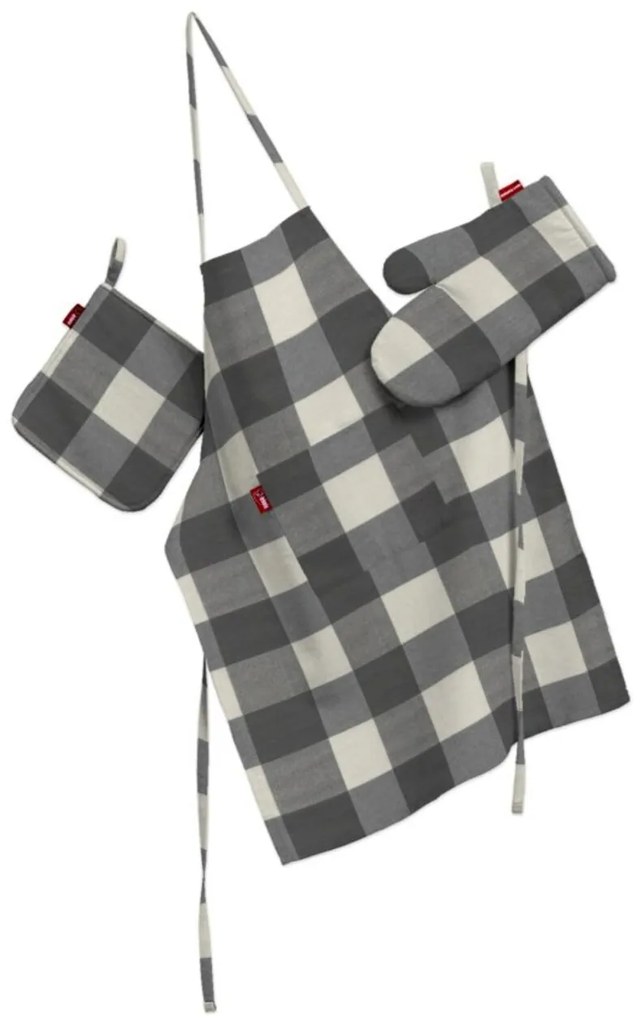 Kuchynský komplet chňapka, rukavica a zásterka