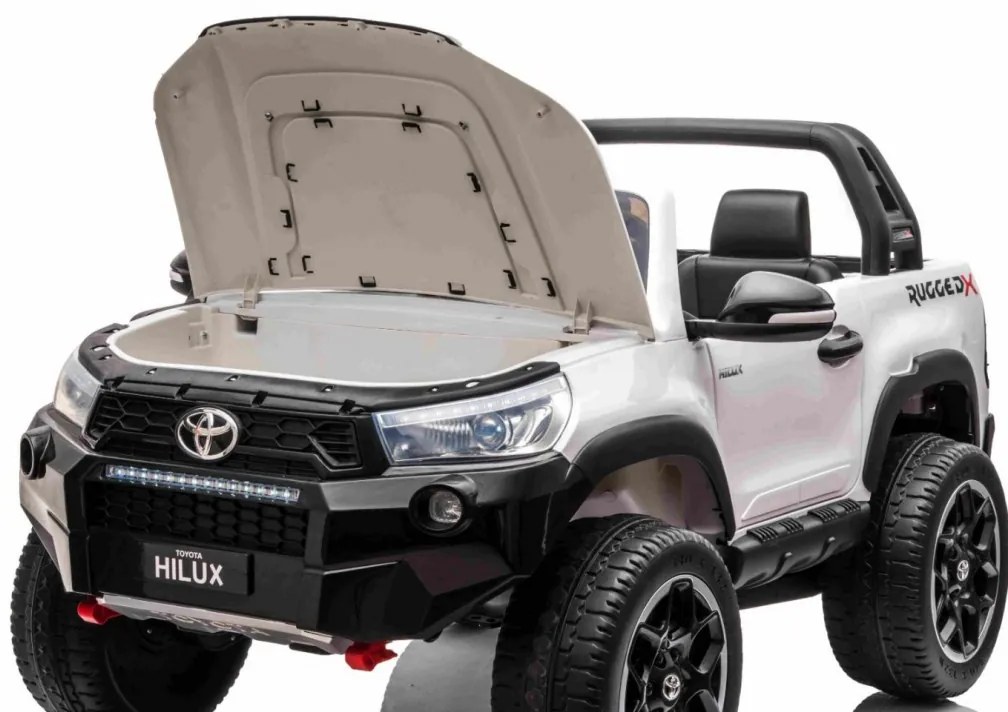 RAMIZ Elektrické autíčko - Toyota Hillux - nelakované - biele motor- 4 x 45W, - batéria 2 x 12V/7Ah - 2025