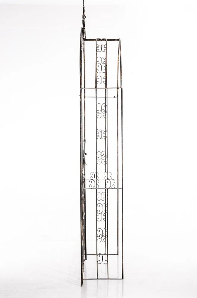 Pergola na popínavé rastliny GS22232 s bránkou - Antik biela