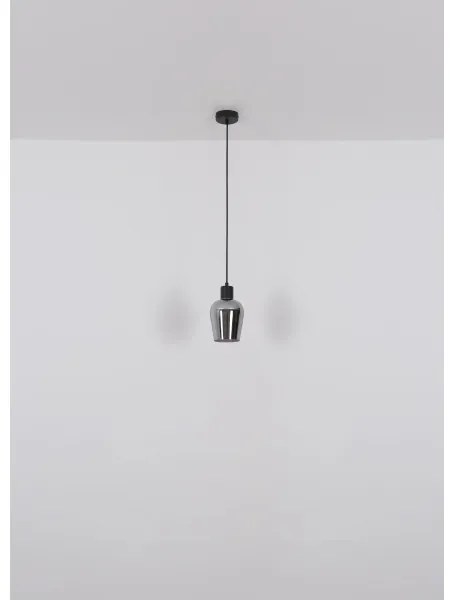 Globo 15627 - Luster na lanku RYAN 1xE27/40W/230V pr. 13,5 cm čierna
