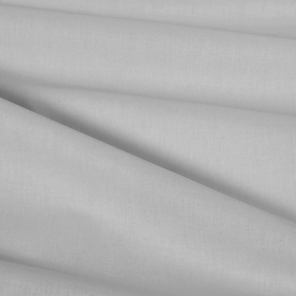 Goldea oválny obrus 100% bavlnené plátno - sivý 140 x 180 cm