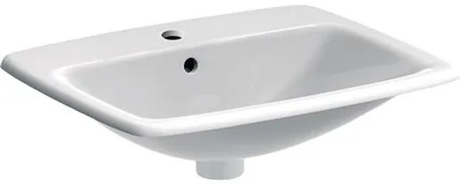 Geberit Selnova zápustné umývadlo 55x45 cm otvor pre batériu uprostred 500.306.01.1