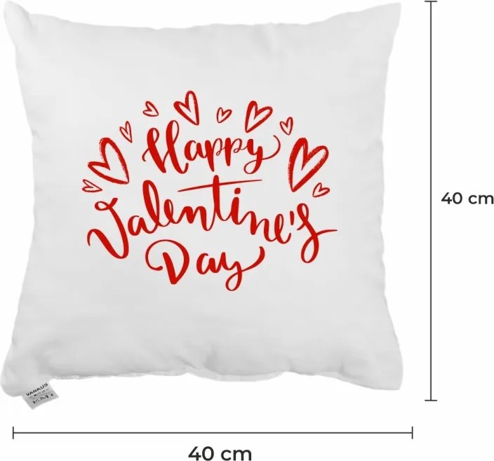 Dekoratívny vankúš Love Day 40x40 cm EMI