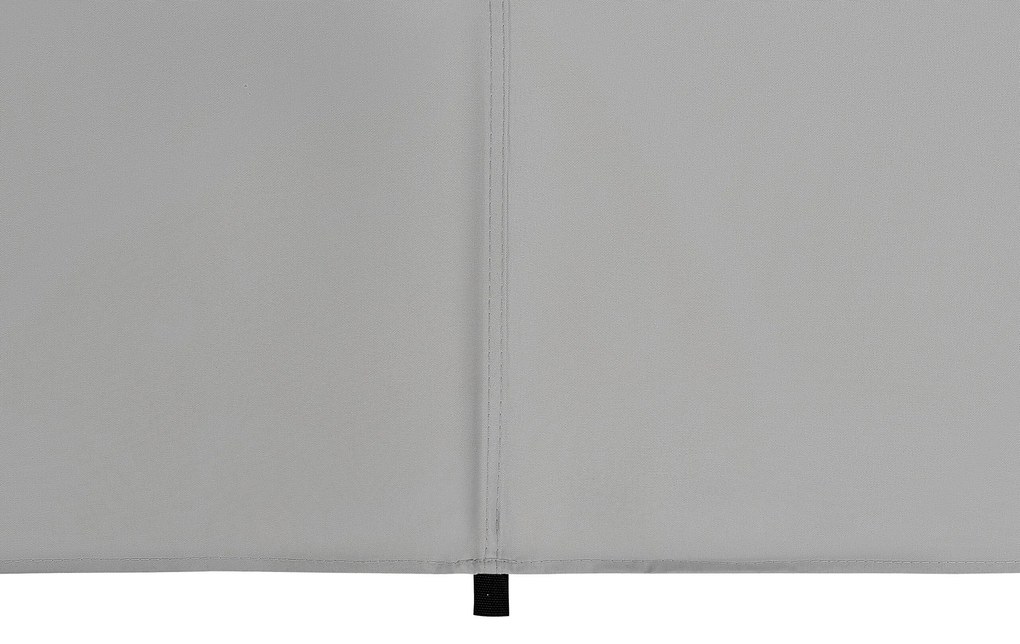 Tieniaca plachta v štvorcovom tvare 300 x 300 cm sivá LUKKA Beliani