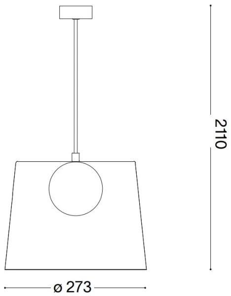 Ideal Lux - LED Luster na lanku FADE 1xG9/3W/230V pr. 27,3 cm meď/dymová