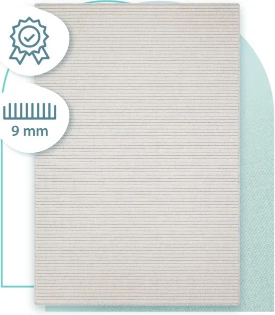 Koberec Agnella Noble Ruti svetlosivý