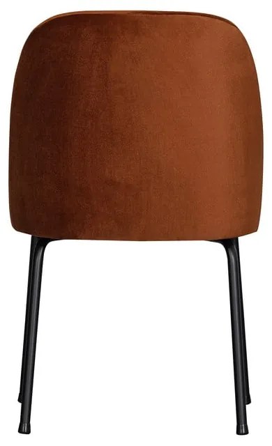 Zamatové jedálenské stoličky v súprave 2 ks v tehlovej farbe Vogue – WOOOD