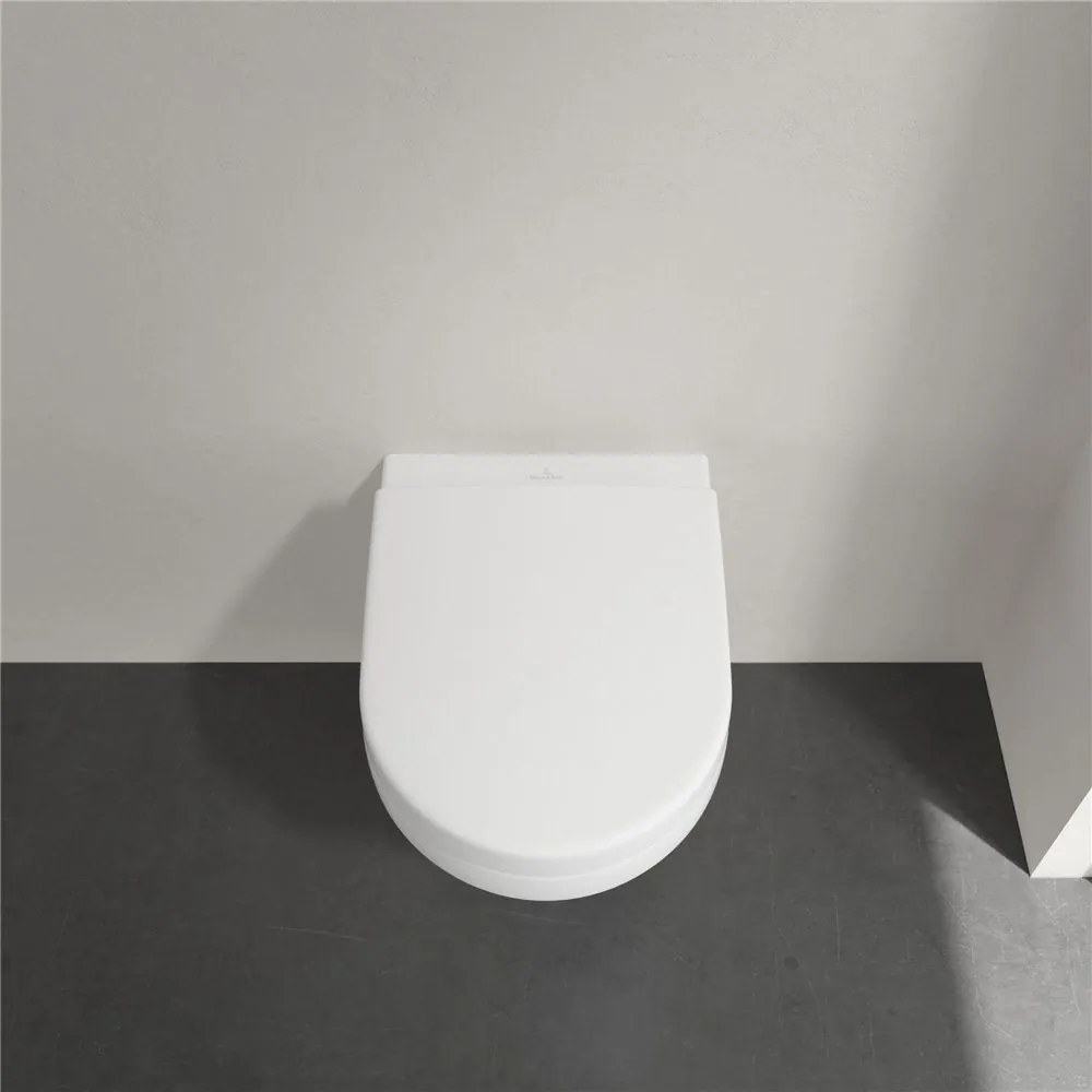 VILLEROY & BOCH Architectura Compact WC sedátko s poklopom, s funkciou QuickRelease a Softclosing, biela alpská, 9M66S201